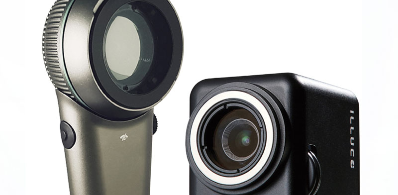 Hand held dermatoscope with imaging camera